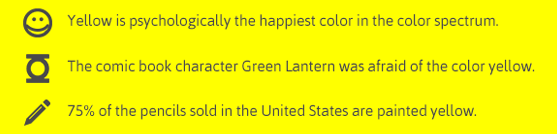 Facts about Yellow